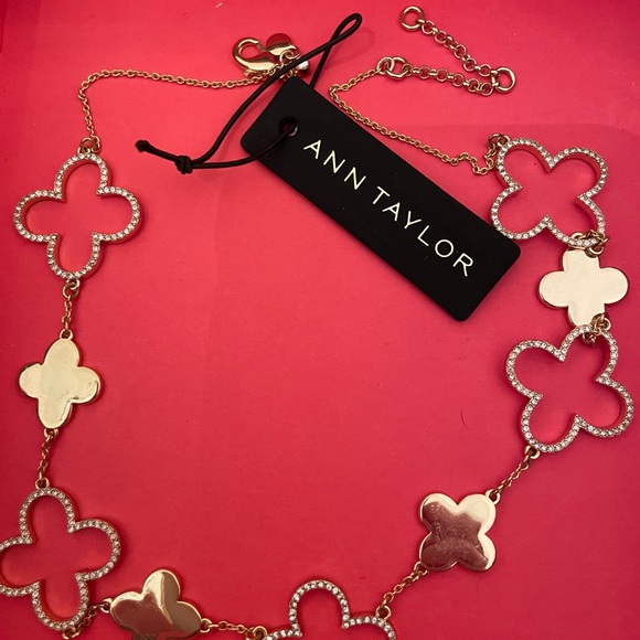 Ann Taylor Jewelry - Ann Taylor necklace NWT. Silver and gold with rhinestones $15.